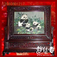 九寨沟熊猫蜀绣